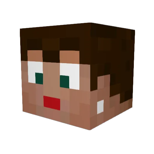 Alana_87 Minecraft avatar head, 3D render