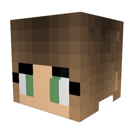 Alanag04 Minecraft avatar head, 3D render