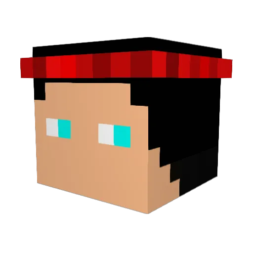 Alanator97 Minecraft avatar head, 3D render