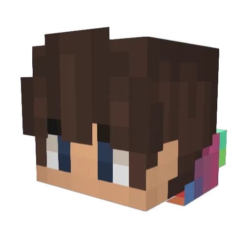Alanixxd2000xd Minecraft avatar head, 3D render