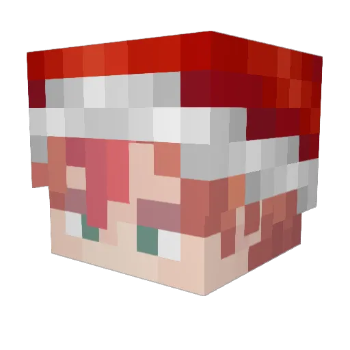 Alanlift Minecraft avatar head, 3D render