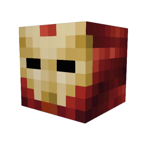 AlannaBlu Minecraft avatar head, 3D render