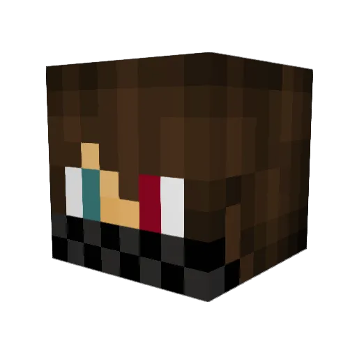 AlantheGamer2005 Minecraft avatar head, 3D render