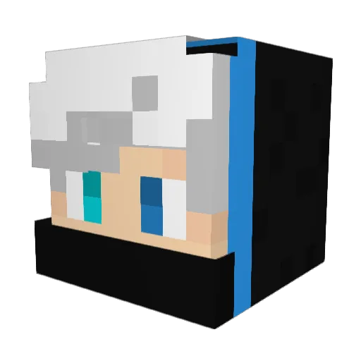 Alanxboxsc Minecraft avatar head, 3D render