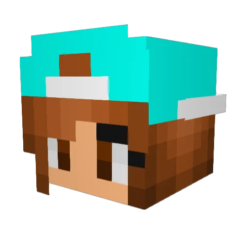 Alanys14 Minecraft avatar head, 3D render
