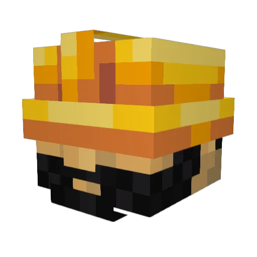 Alao5 Minecraft avatar head, 3D render