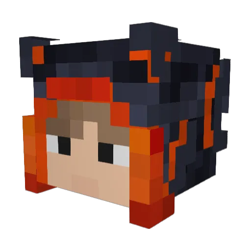 Alapath Minecraft avatar head, 3D render