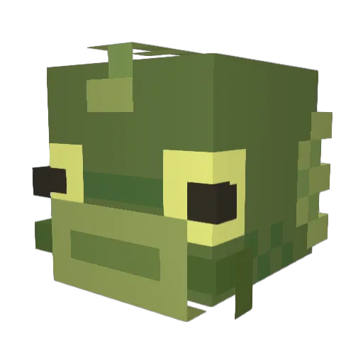 Alarmed_Abby Minecraft avatar head, 3D render