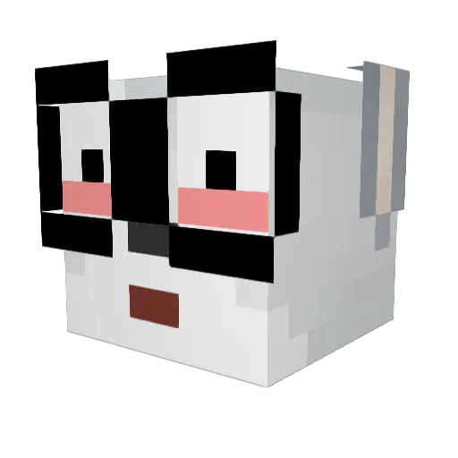 AlasPker Minecraft avatar head, 3D render