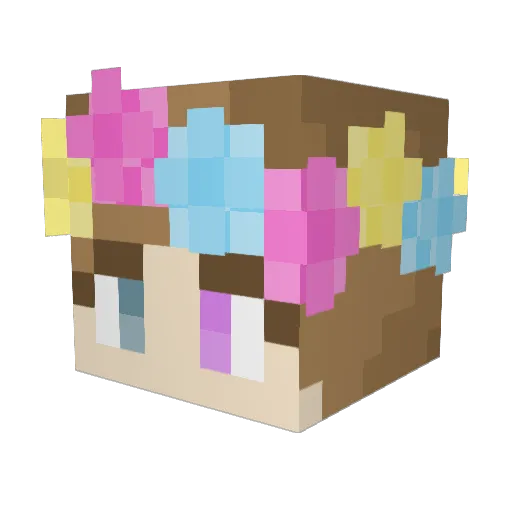 AlaskaKimchi Minecraft avatar head, 3D render
