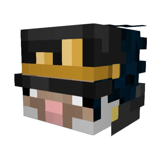 Alastarian Minecraft avatar head, 3D render