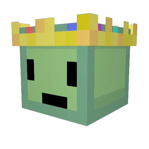 Alastito Minecraft avatar head, 3D render