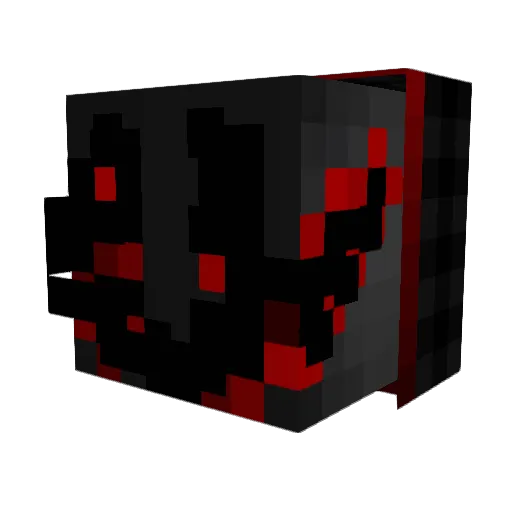 AlastorHyrule Minecraft avatar head, 3D render
