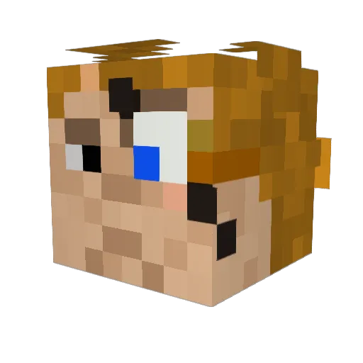 AlastorMoody98 Minecraft avatar head, 3D render