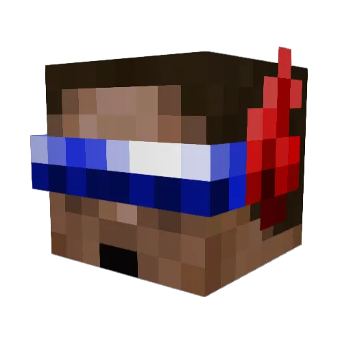 Alathorn24 Minecraft avatar head, 3D render