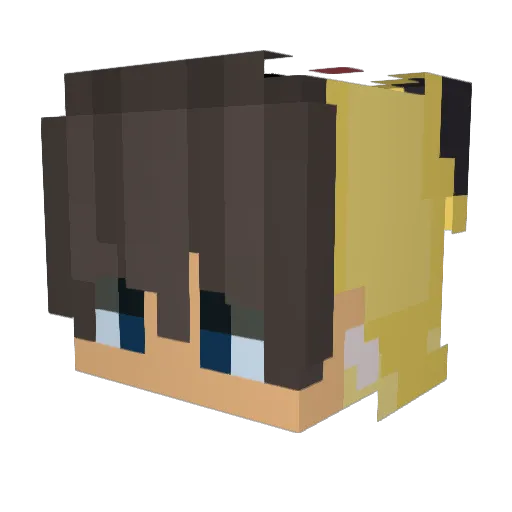Alavia_Pika Minecraft avatar head, 3D render