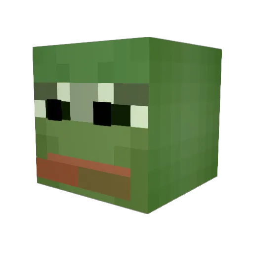 Alawei Minecraft avatar head, 3D render