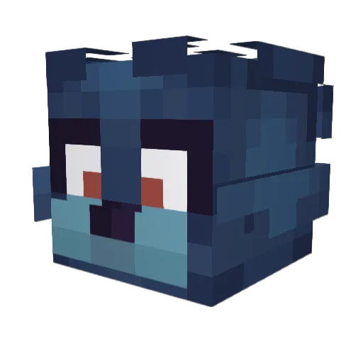 Alawwn Minecraft avatar head, 3D render