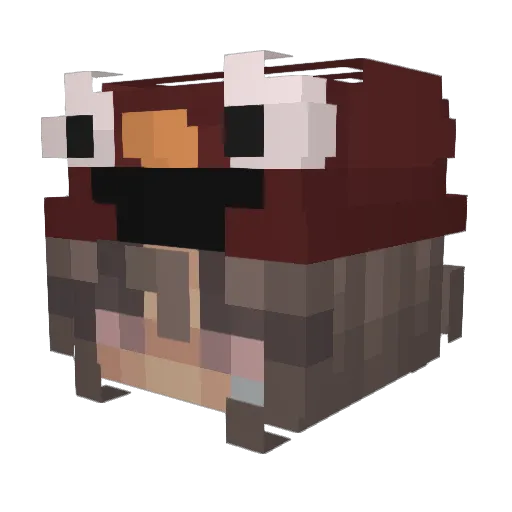 Alayanj Minecraft avatar head, 3D render