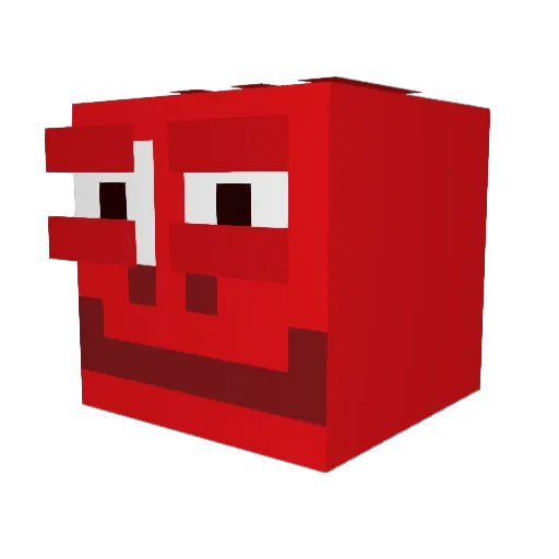 Alb788 Minecraft avatar head, 3D render