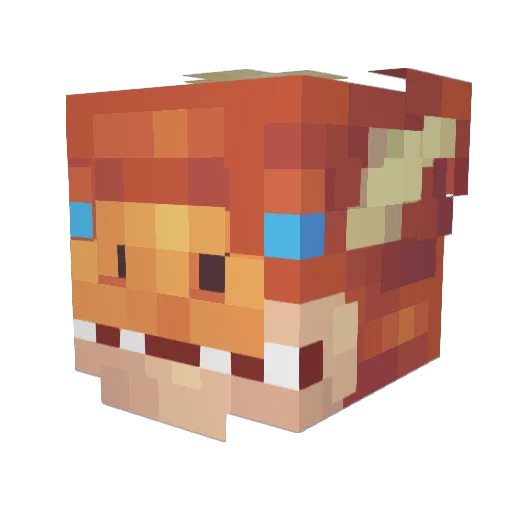 Alb_Du_43 Minecraft avatar head, 3D render
