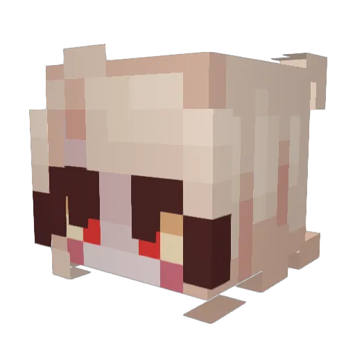 Albacored Minecraft avatar head, 3D render