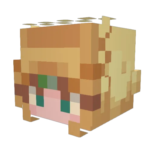 Albahaca_Sammy Minecraft avatar head, 3D render