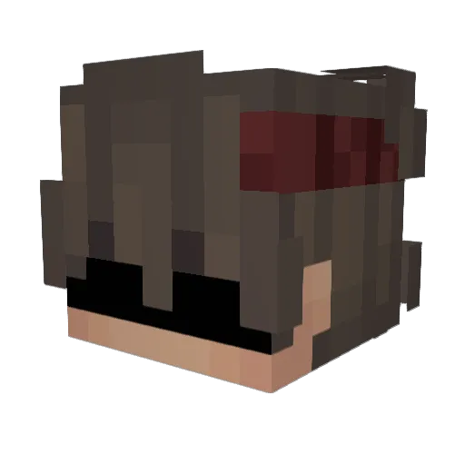 Albalo Minecraft avatar head, 3D render