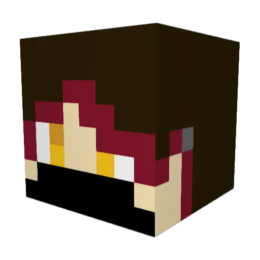 Albalone Minecraft avatar head, 3D render