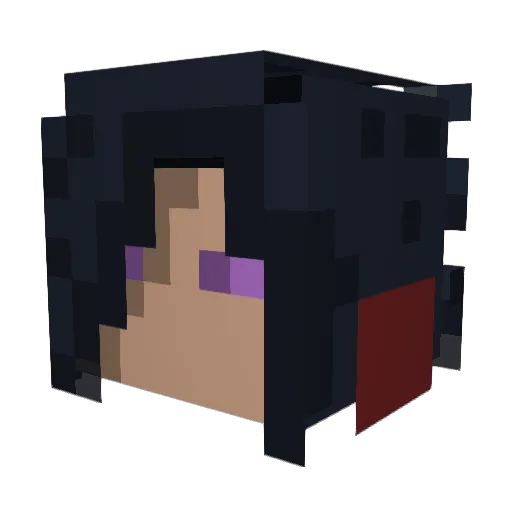 Albanerr Minecraft avatar head, 3D render