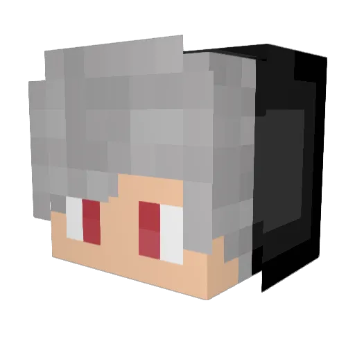 Albaranos Minecraft avatar head, 3D render