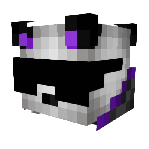 Albarecing Minecraft avatar head, 3D render