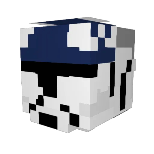 Albator06 Minecraft avatar head, 3D render