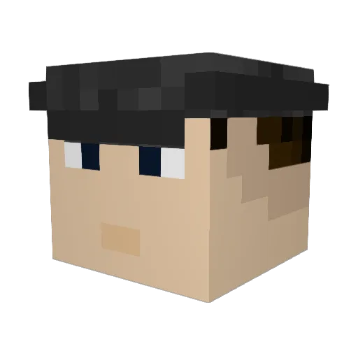 Albe0774 Minecraft avatar head, 3D render