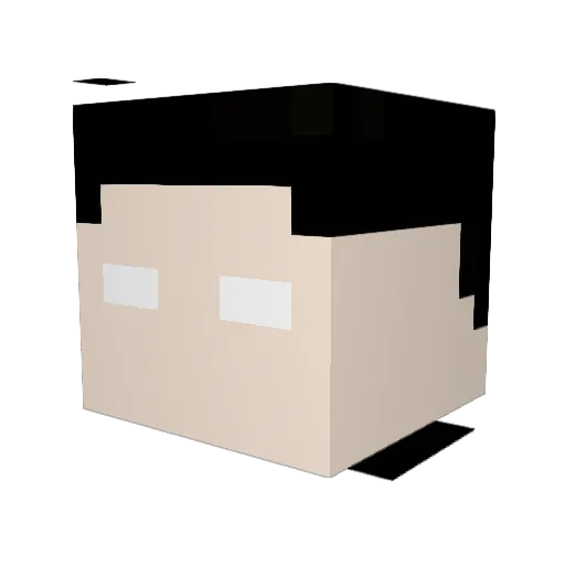 Albeiro747 Minecraft avatar head, 3D render