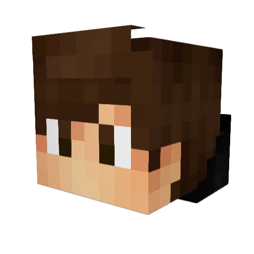 AlberGamer16 Minecraft avatar head, 3D render