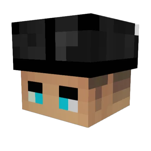 Albert2804 Minecraft avatar head, 3D render