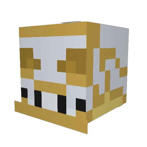 Albert4321 Minecraft avatar head, 3D render