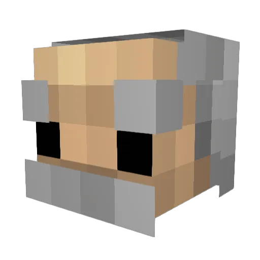 AlbertBreitstein Minecraft avatar head, 3D render