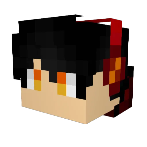 AlbertGamer2018 Minecraft avatar head, 3D render