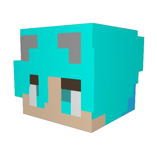 Albert_Epstien3 Minecraft avatar head, 3D render