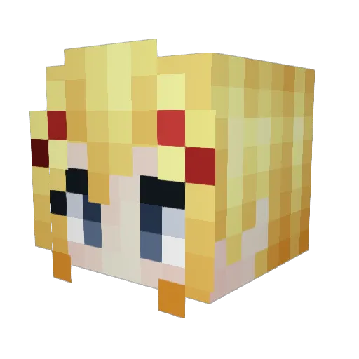 Albert_SS Minecraft avatar head, 3D render