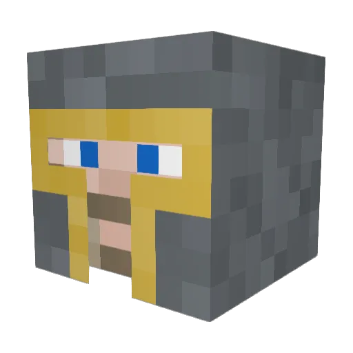 Albertan_Knight Minecraft avatar head, 3D render