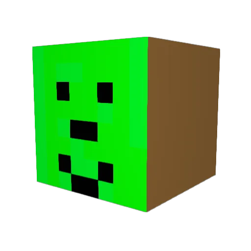 Albertemose Minecraft avatar head, 3D render