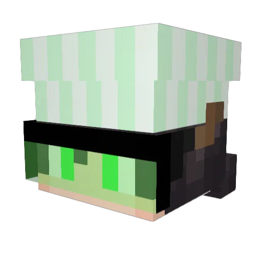 Alberth1005_ Minecraft avatar head, 3D render