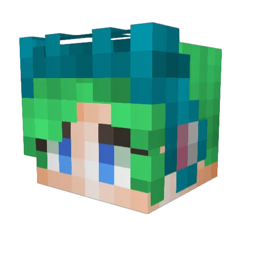 Albertice Minecraft avatar head, 3D render