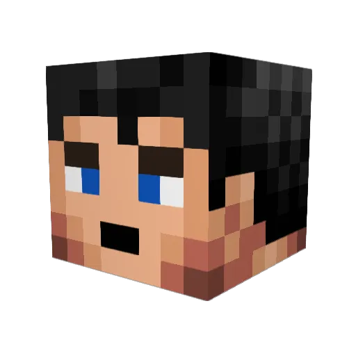Albertillios Minecraft avatar head, 3D render