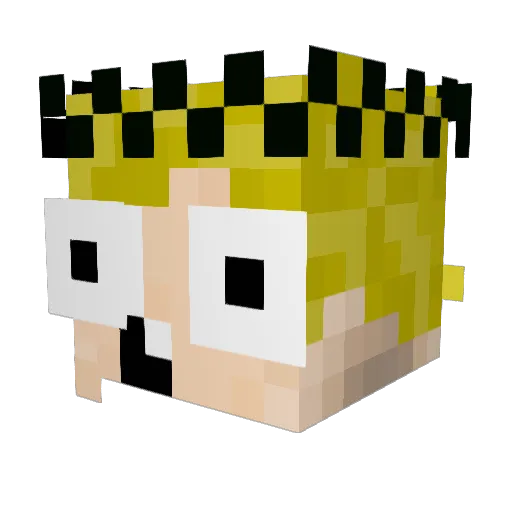 Albertino2015 Minecraft avatar head, 3D render
