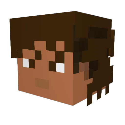 Albertmart Minecraft avatar head, 3D render