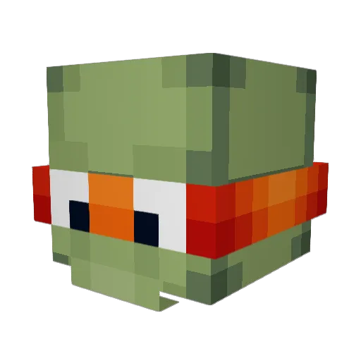 AlbertoLNM Minecraft avatar head, 3D render
